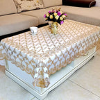 Modern Fresh Rural Style Deskecloth PVC Material Waterproof Oil Resistant Table Mat Printed Checkered Coffee Table Tablecloth
