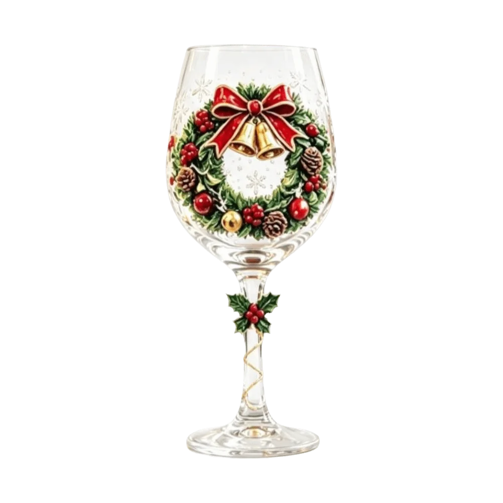 Christmas Gifts Santa Claus Christmas Wine Glass Snowman Transparent Clear Stemmed Cup Funny 3D Creative Tall Glass Table Decor
