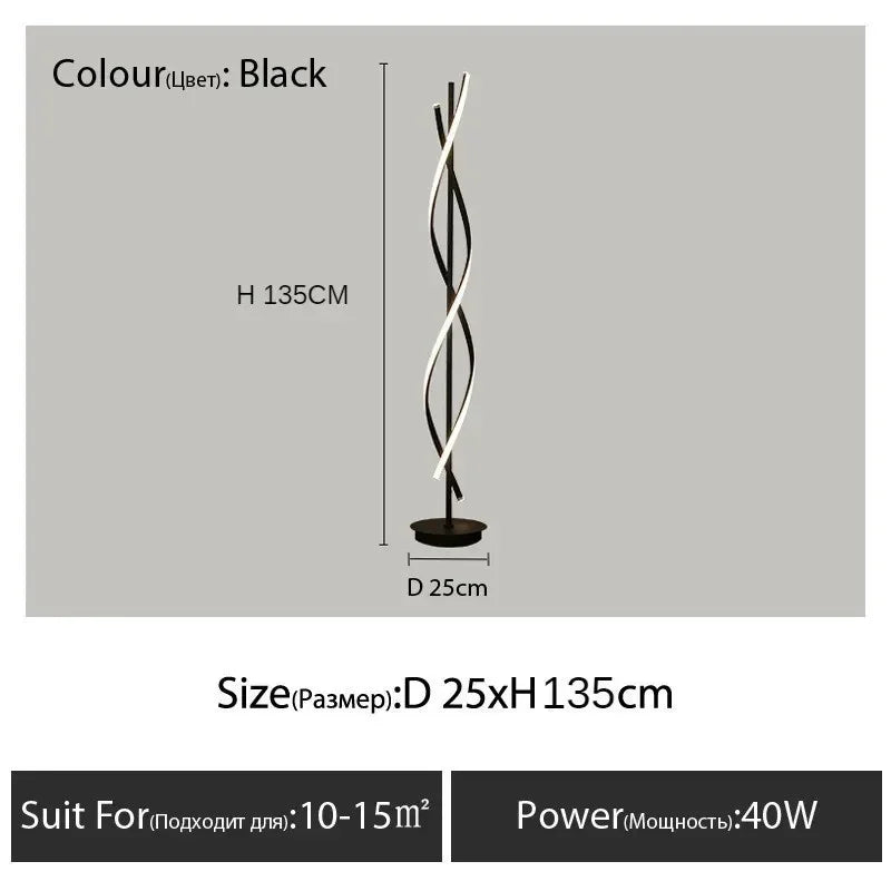 Modern Simplicity Luxury Vertical Geometric Line LED Floor Lamps Art Hand Knitted Lights for Bedroom Home Decoration Chandelier