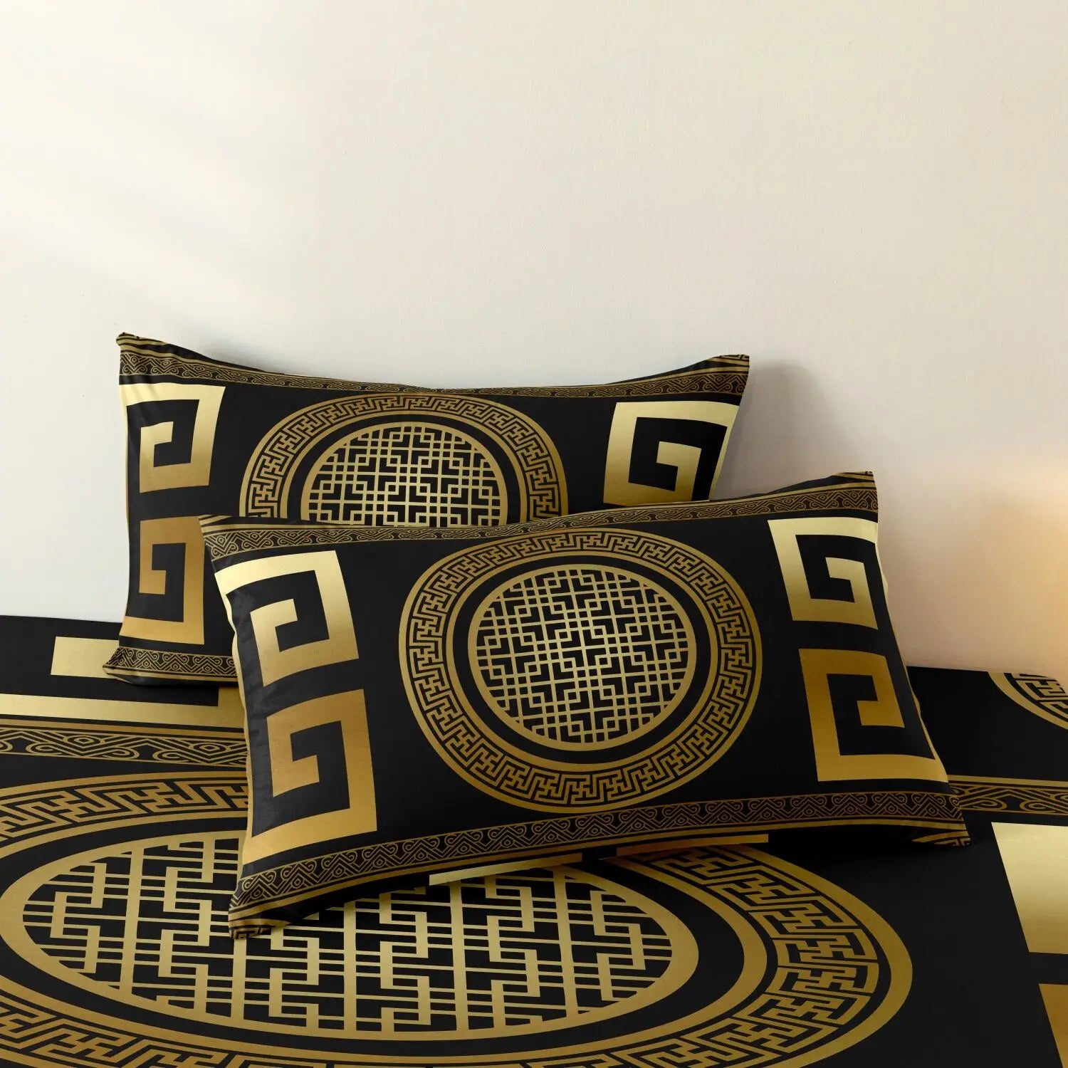 3pcs Set Luxury Baroque Geometric Duvet Cover Set Suitable For Bedroom Hotel Inn School Dormitory Can Be Used As Holiday Gifts