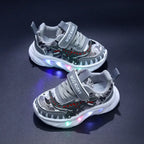2026 New  Boys Led Lighted Shoes Fashion Mickey Children's Casual Sneakers Kids Luminous Shoes Sport Shoes Lighted Shoes