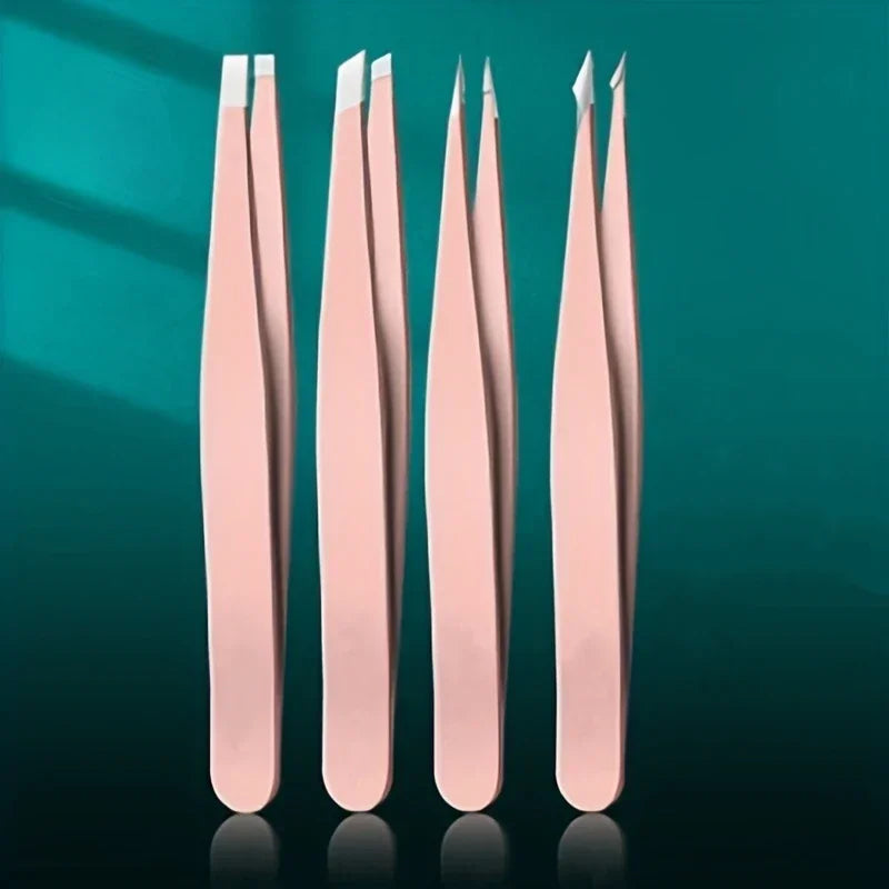 1-4PCS Professional Eyebrow Tweezers Makeup Tools Eyebrow Tweezer For Eyebrows Accessories Beauty Hair Clip Remover