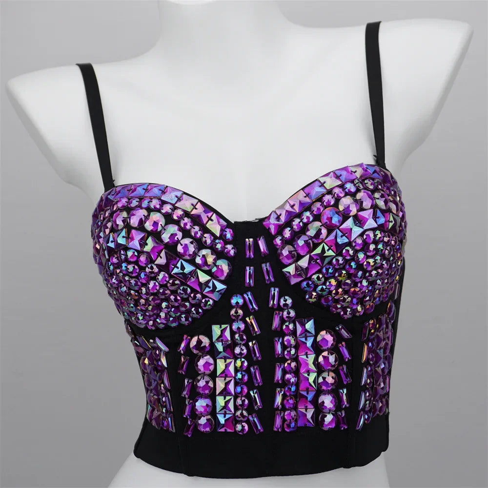 Y2k Tops Fashion Clothes Tank Casual Vintage Corset Summer Sexy Party Club Stage Show Streetwear Tees Camis Women Clothing