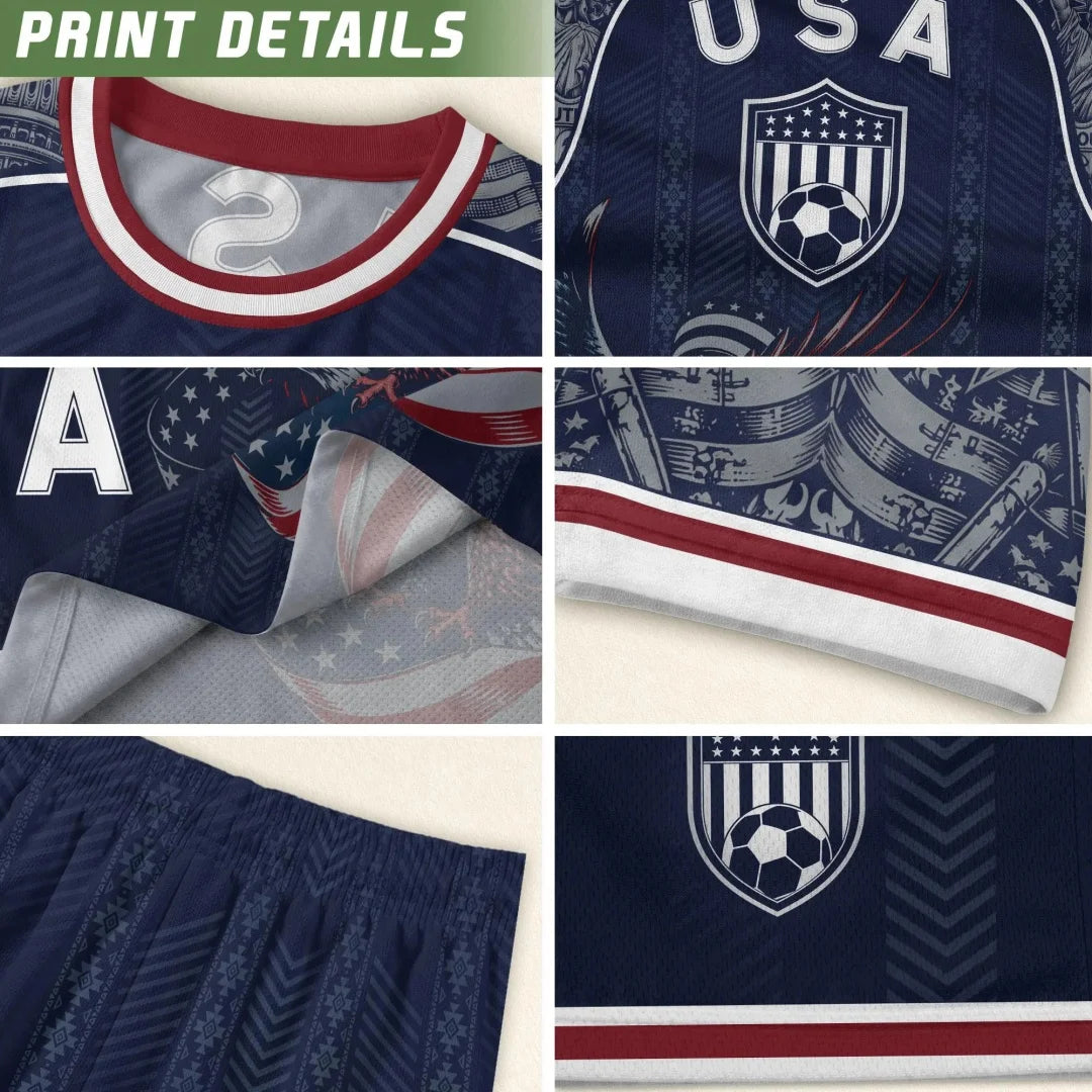 2026 America Soccer Jersey USA Football Team Jersey Match training Kit Summer Sports Men's T-Shirt Clothing Tee Y2k Woman ﻿