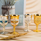 1pcs Wine Cup 30ML Wine Glasses Champagne Glasses Beverage Goblet Cocktail Cup Gold Vintage