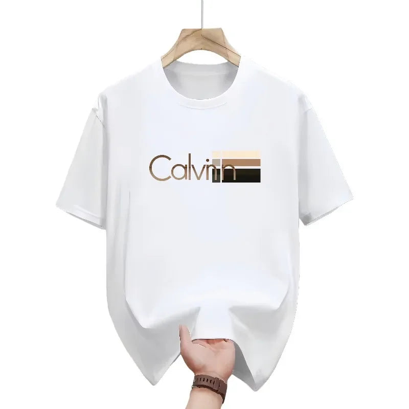 Men's summer casual sports round-neck short-sleeved T-shirt, fashionable and versatile for outdoor sports