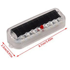 Solar LED Car Anti-rear-end Collision Light Anti-collision Warning Wiring Free Light Vibration Sensor Flashing Breathing Light