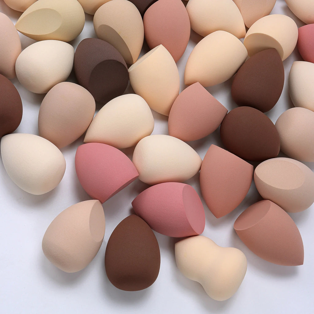3/8/12/16/24/32/48Pcs Milk Coffee Makeup Sponge, Suitable for Applying and Setting Makeup, Suitable for All Skin Types