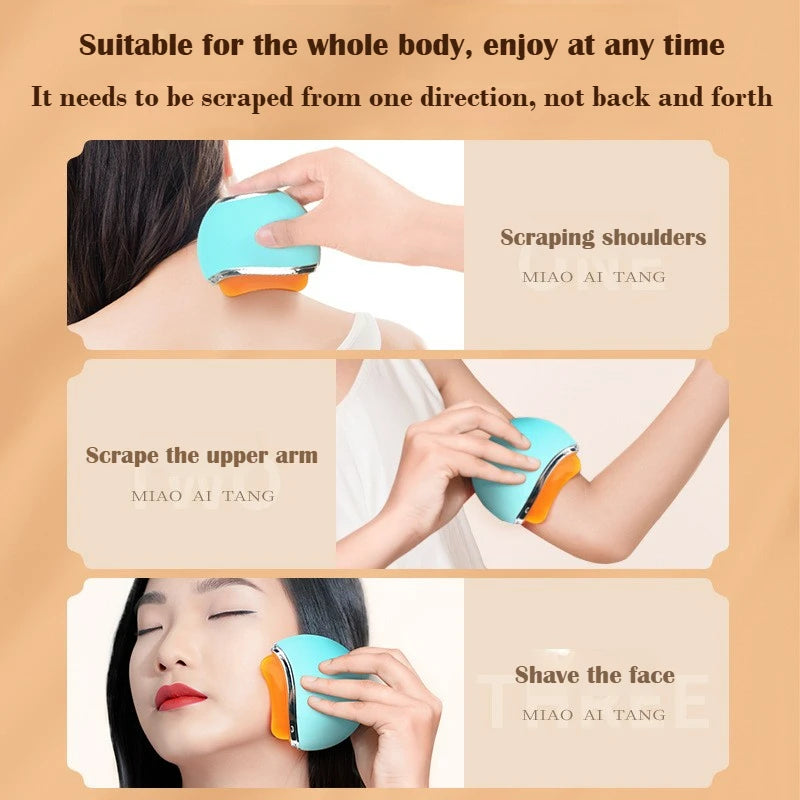 Resin Gua Sha Massage Tool for Body & Muscles, Lightweight & Durable Body Massager for Neck, Shoulders & Back, Handheld Massage