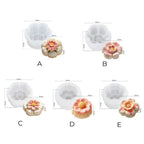 3D Flower Shape Flower Silicone Molds Ice Pastry Baking Tool Jelly Candy Moulds Reusable Chocolate Silicone Soap Mold Kitchen