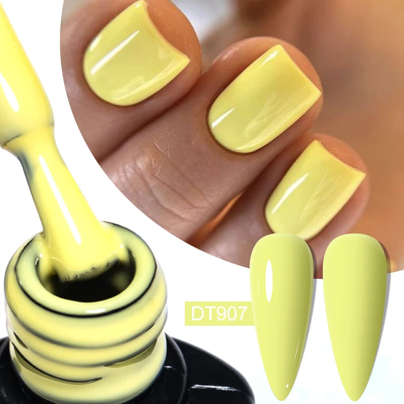 7ml Nude Rubber Base Gel, 68 Colors, DIY Nail Art Supplies Gel for Nails Design, UV LED Soak Off, Easy to Apply, Long Lasting