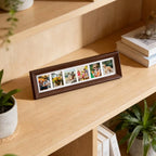 3-inch Frame With 6 Frames Rectangular Photo Frame Home Decoration Ornament Five Individual Picture Slots Anniversary Gift