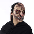 Soft Latex Mask for Halloween Party Adults Horror Big Mouth Nail Design Full Head Costume Realistic Scary Prop Durable