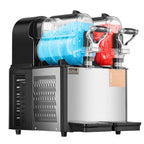 SucceBuy Commercial Slushy Machine 1x3L 2x3L Tank Frozen Drink Machine 24 Cups Stainless Steel Margarita Smoothie Frozen Drink