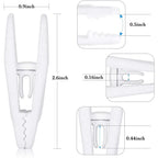 For Hordion 20/10Pcs Velvet Hangers Clips, Strong Finger Clip Non-Slip Pants Hangers, Light Pink,white,Gray,Magenta,Purple,Black