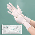 12Inch Long Durable Nitrile Gloves Disposable Powder Free Household Cleaning Gloves for Kitchen Cooking Dishwashing Waterproof