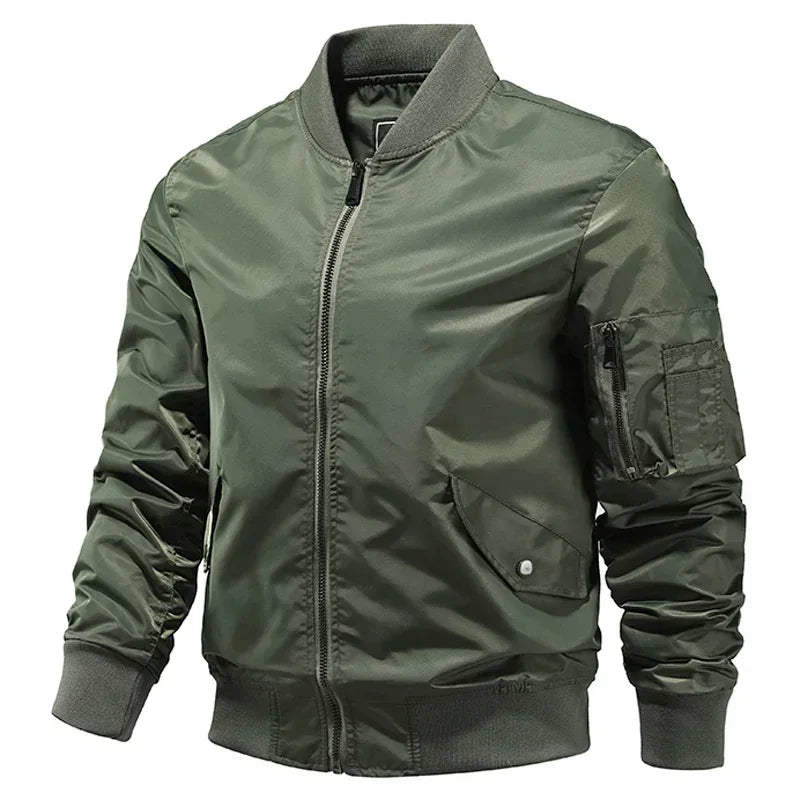 Bomber Jacket Men Winter Autumn College Camouflage Jackets Men Motorcycle Coat Windproof Army Pilot Military Jacket Streetwear
