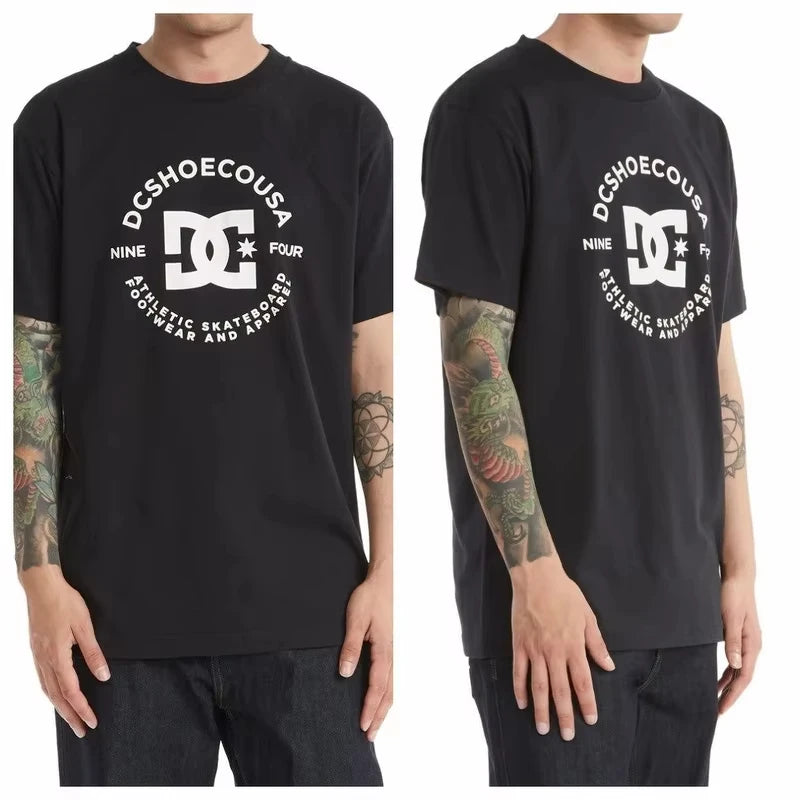 Luxury Trend 2026 New Summer Summer Fitness High-quality Printed Pure Cotton Men's and Women's Street Sports Fashion T-shirt