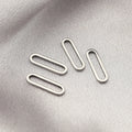 30pcs Stainless Steel 6*20mm Rectangle Oval Charms Connectors for DIY Jewelry Bracelets Necklaces Earrings Making Accessories