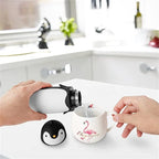 Penguin Stainless Steel Vacuum Insulated Tumblers Travel Mug Tea Water Bottle Coffee Vacuum Flask For Child Kids Student Gift