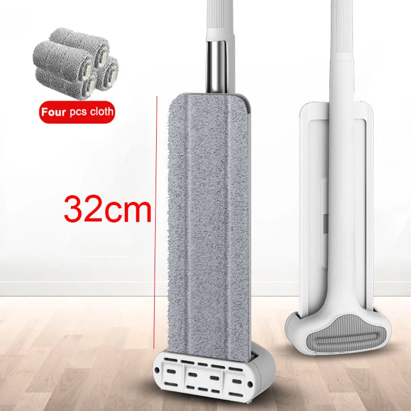 Mmagic Mop for Wash Floor Mop Cleaner Cleaning Flat Spin Mop Bucket Floor House Cleaning Easy Home Cleaning 360° Rotation With