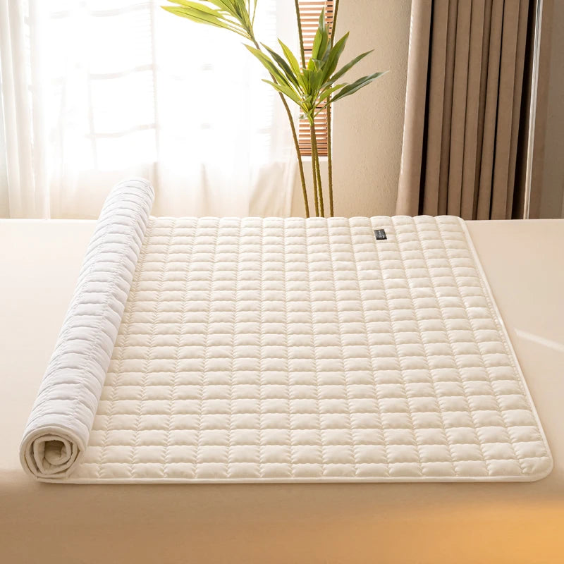 Waterproof Mattress Protector - Antimicrobial Mattress Cover with Elastic Straps - Hypoallergenic, Noiseless Thin Mattress