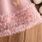 Baby Girl Dress Summer Tulle Bow Princess Girl Dress Adorable Birthday Party Baby Dress