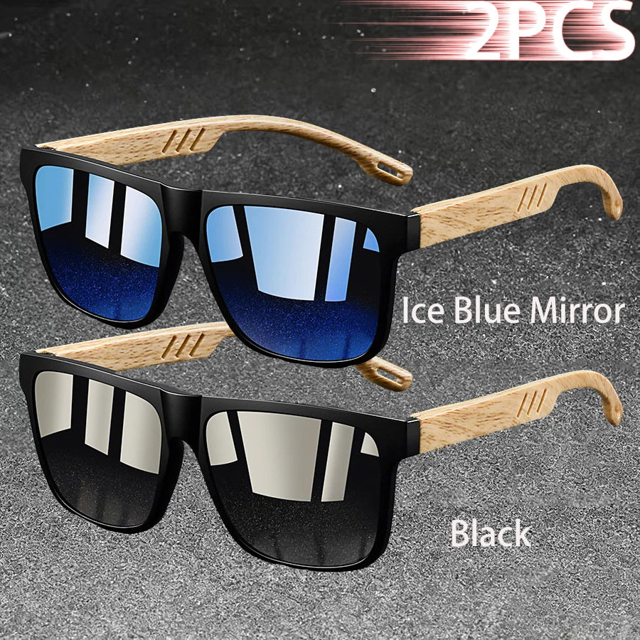 Fashion Vintage Square Square Frame Sunglasses Men Women Fishing Driving Man Luxury Brand Designer Sun Glasses UV400 Eyewear