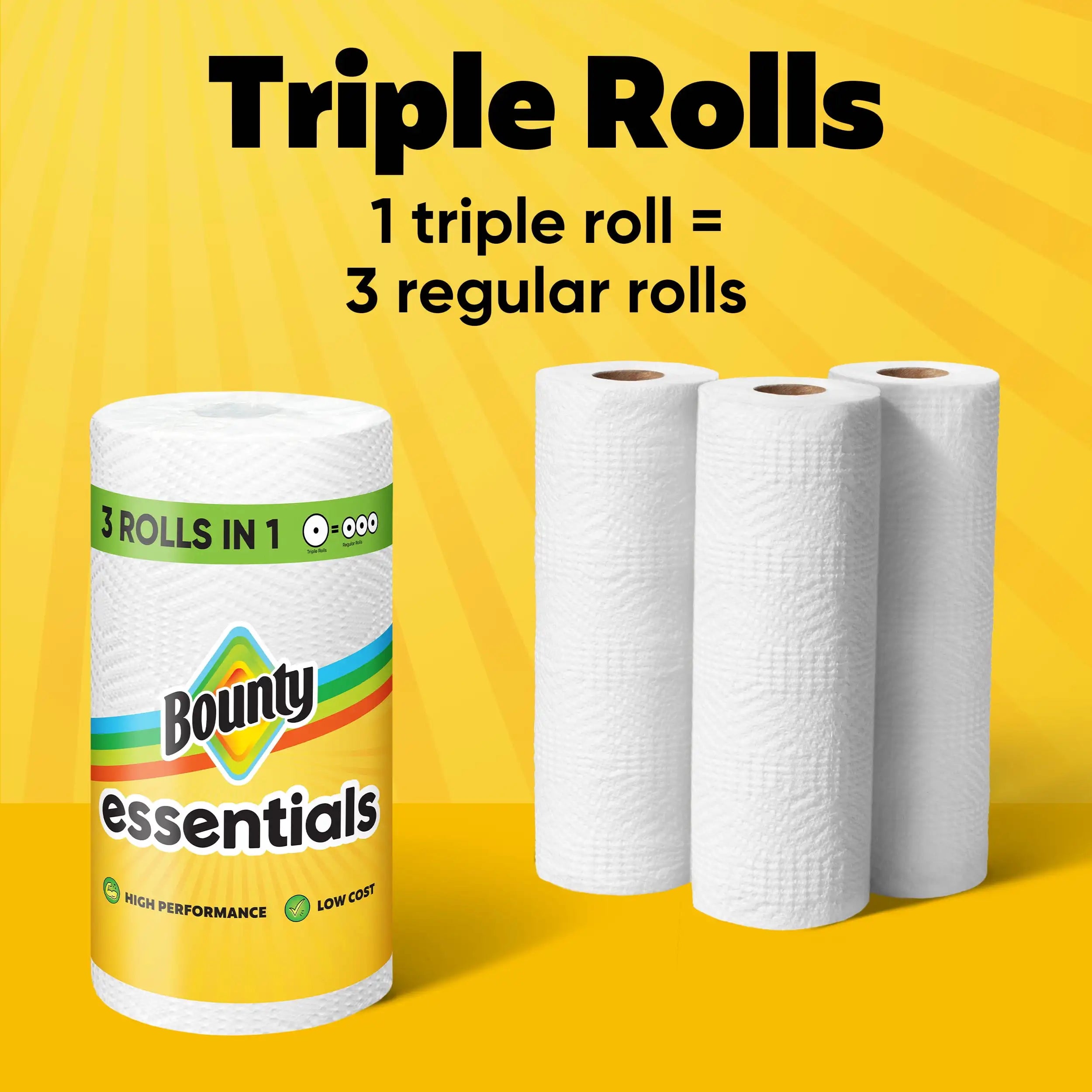 Holiday Bulk Savings | Large Capacity Value Pack | White Select-A-Size Paper Towels in Commercial Pack | Durable and budget-friendly to handle all kinds of daily household messes