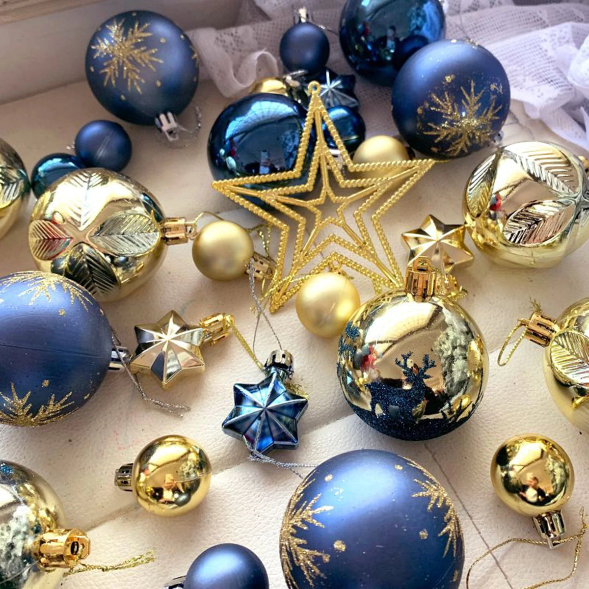 Christmas Balls Ornament Set Xmas Tree Hanging Pendant 2024 Christmas Decoration for Home New Year Gift Navidad Decors