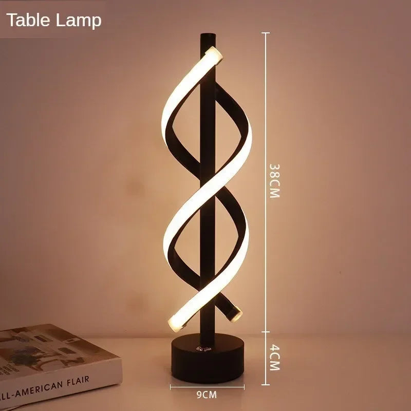 Modern Simplicity Luxury Vertical Geometric Line LED Floor Lamps Art Hand Knitted Lights for Bedroom Home Decoration Chandelier