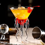 Octopus Cocktail Glass Jellyfish Martini Cup  Creative Beverage Bar Tool Bar Party Whiskey Glass Christmas Gift Wine Glasses