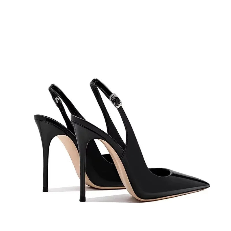 Sexy Super High Heels Women Shoes Pointed Toe Sandals 2025 Elegant Summer Slingback Pumps Shoes Trend Dress Mujer De Zapatillas