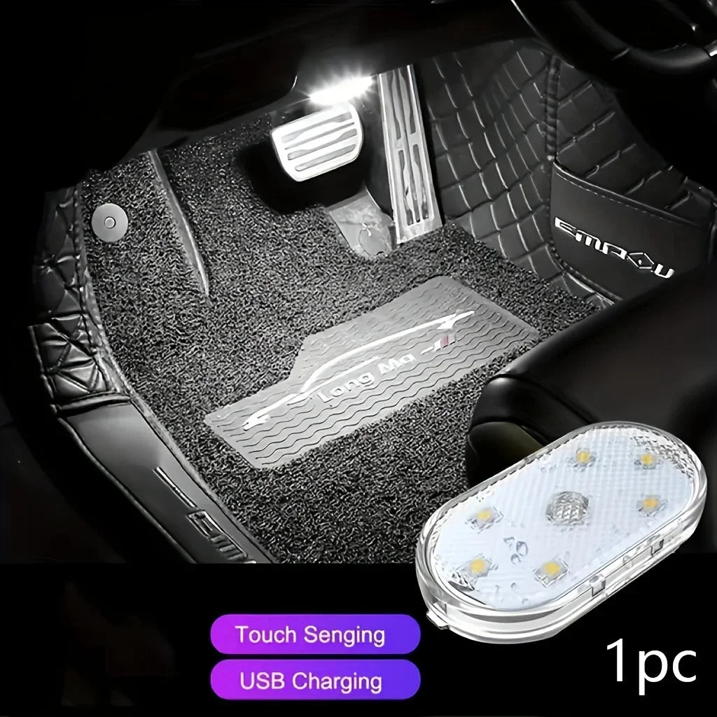 Wireless Led Lights for Car Interior, Car Led Lights Interior, USB Rechargeable Automotive Neon Accent Light