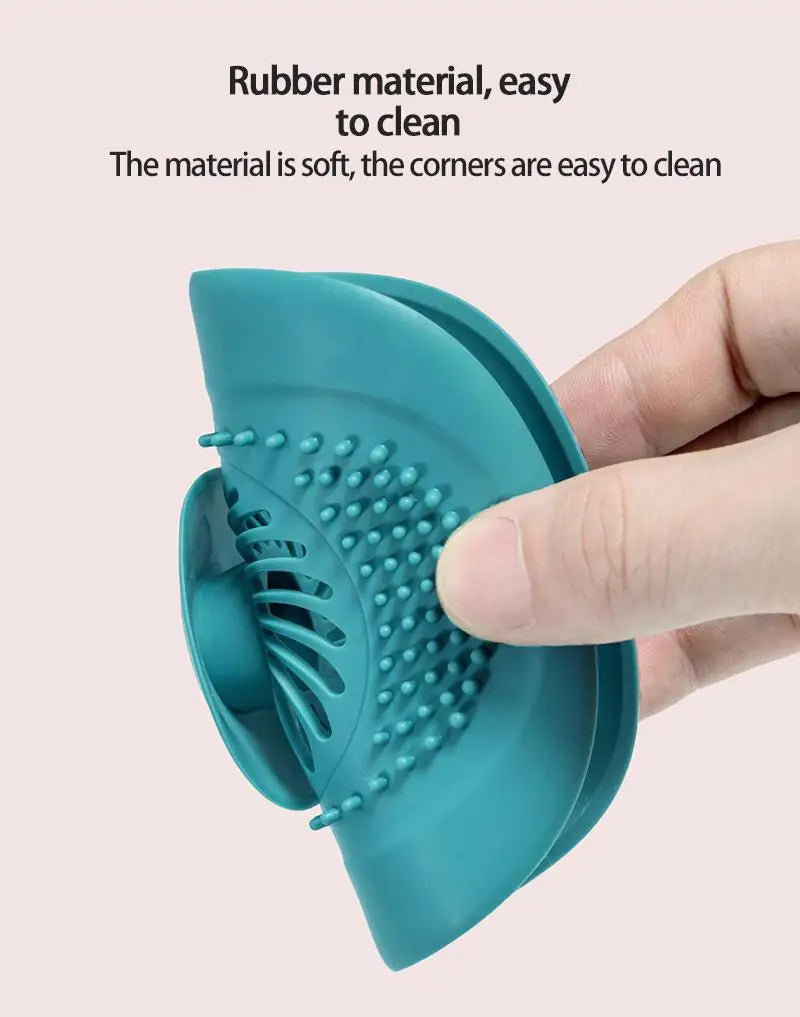 Silicone Sink Drain Strainer Shower Filter Drain Cover Stopper Sink Strainer Drain Floor Drain Hair Catcher Bathroom Accessorie