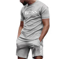 Men's two-piece sports suit, short sleeved T-shirt and pants, running and exercise sportswear, summer 2026, big discount