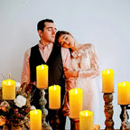 200-10Pcs Flameless Candles Wedding Decor Simulate Dripping LED Candles Flickering Flameless Candles Concert Atmosphere Candles
