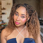 Sleek Highlight Braids Afro Kinky Bulk Hair No Attachment QVR Afro Curly Bulk Human Hair For Braiding Brazilian Remy Dreadlock