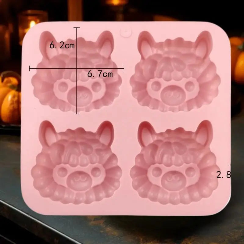 Cartoon Alpaca Silicone Mold For Soap Making Supply Jelly Candy Chocolate Ice Cube Tray Animal Cookies Cake Decor