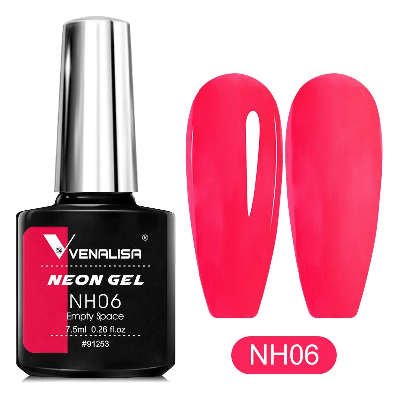 Venalisa Neon Gel Polish Varnishes Hybrid Nails For Manicure 7.5ml Semi Permanent Soak off Enamel Gel Polish UV Nail Gel Polish