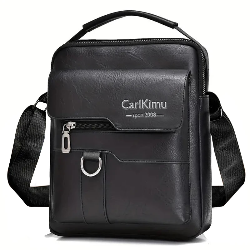 Men's bags can be worn over one shoulder with a cross-body strap. Made of PU material, they are suitable for business outings.