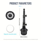 Car Cup Phone Holder Magnetic Phone Mount Super Strong Suction for Stable 360° Rotatable Mobile Support For Car