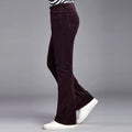 Corduroy Flare Pants  Men  Bell Bottom Boot Cut Trouser Men Classic Autumn Flared Pant Men Pantalon Homme Black White Khaki