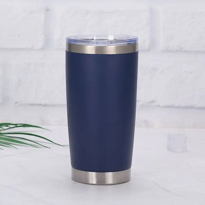 20oz Tumbler with Lid , Stainless Steel Vacuum Insulated Coffee Tumbler Cup, Double Wall Powder Coated Travel Mug