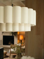 Living Bedroom Decor Lustre Pendant Lights Japanese Wabi Sabi Fabric Ceiling Chandeliers Indoor Lighting Hanging Lamps Fixtures