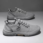 Men's Casual Running Shoes Breathable Fishnet Cloth Anti-slip Comfortable Low Top Fashionable Thick Bottom PVC Outsole