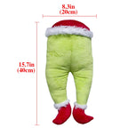 1pc Merry Christmas Green Red Santa Claus Legs Ornament Home Winter Happy New Year Xmas Celebration Party Decoration Supplies