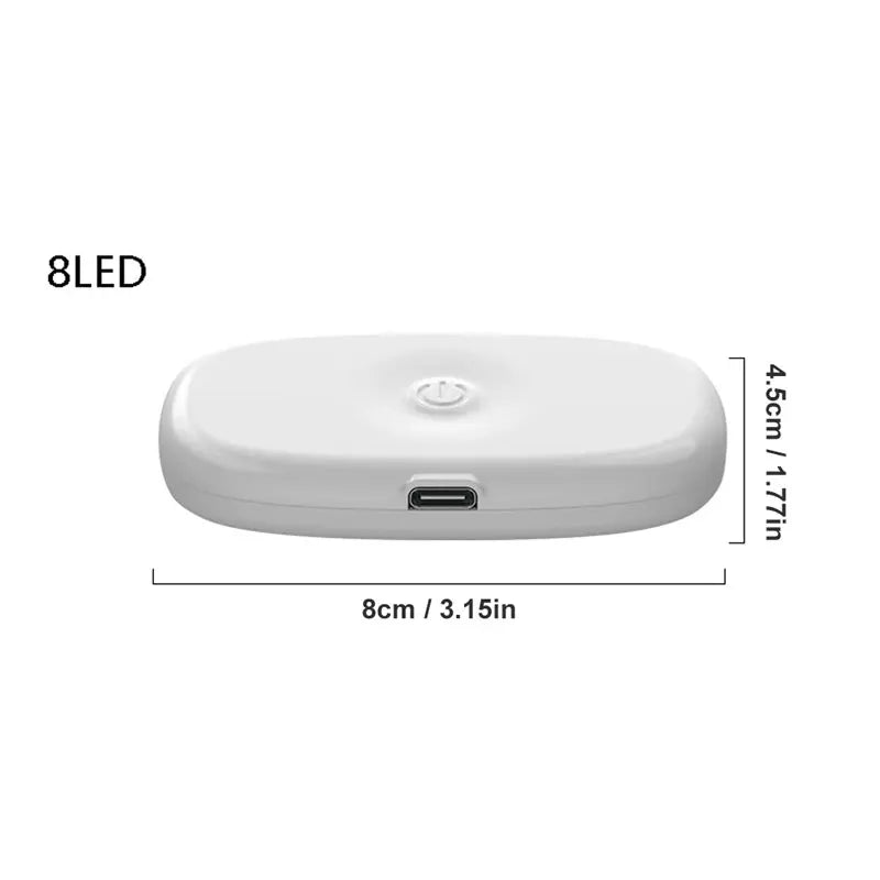 Car LED Touch Lights Wireless Interior Light Magnetic Auto Door Light Roof Ceiling Lamp Reading Lamp USB Rechargeable 5V