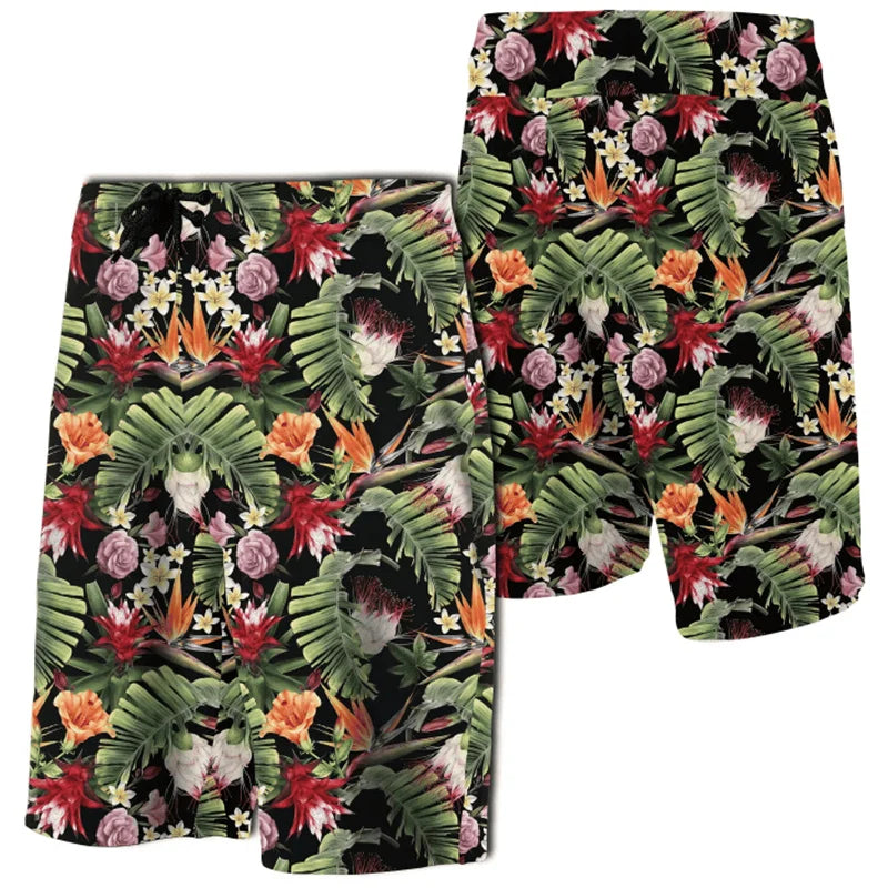 2024 Men Beach Shorts Hawaii Summer Tropical Polynesian Kanaka Women Board 3D Print Swim Trunks Ropa Hombre Short Pants