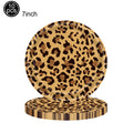 Leopard Print Paper Plates Cups Napkins Disposable Tableware Safari Jungle Animals Happy Birthday Party Supplies Baby Shower Set